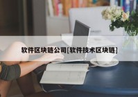 软件区块链公司[软件技术区块链]